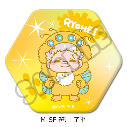 『家庭教師ヒットマンREBORN!』第2弾 六角形缶バッジ M-SF 笹川了平